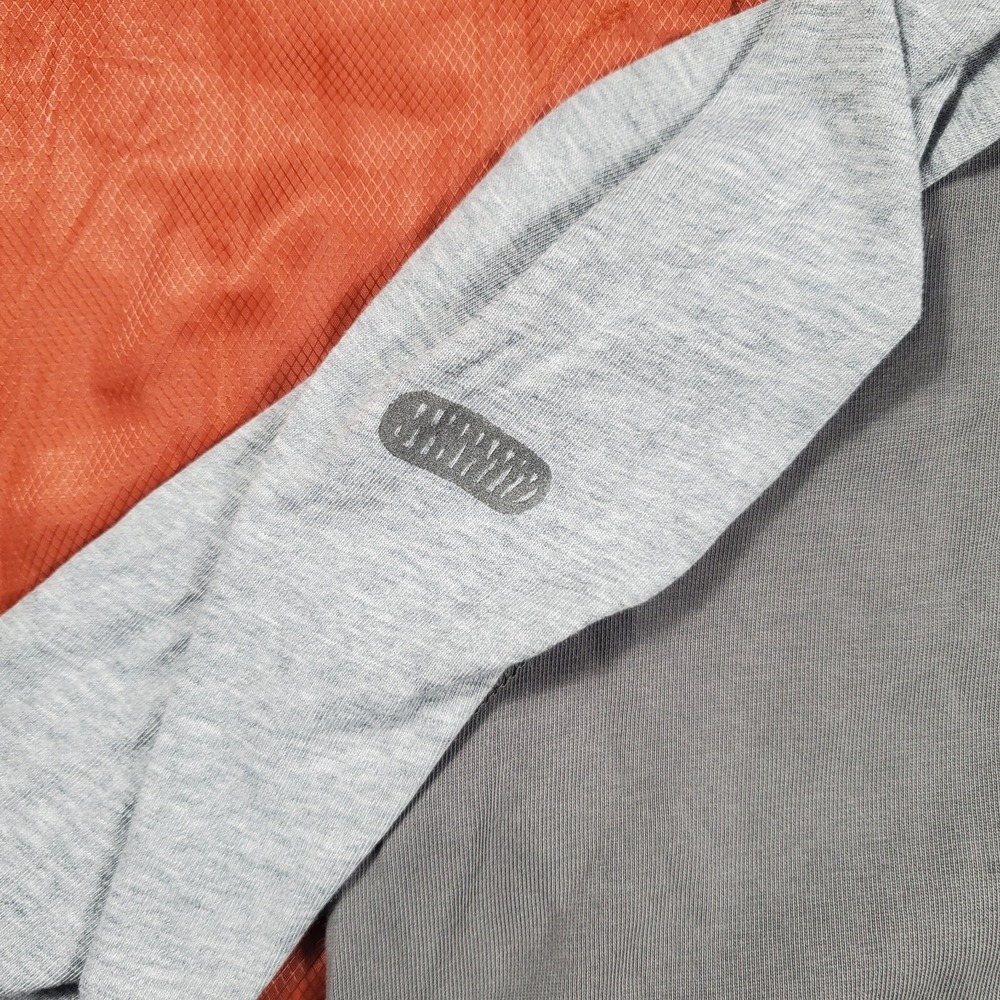 2013 Nike Long‎ Sleeve T shirt Grey Embroidered Swoosh Men's Large - Picture 10 of 16